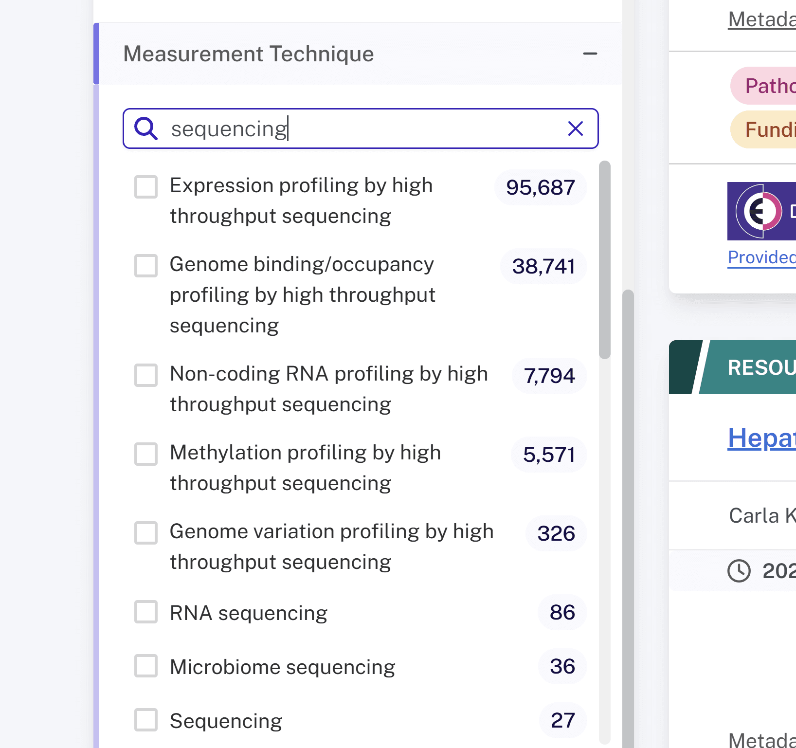 Measurement Technique filter