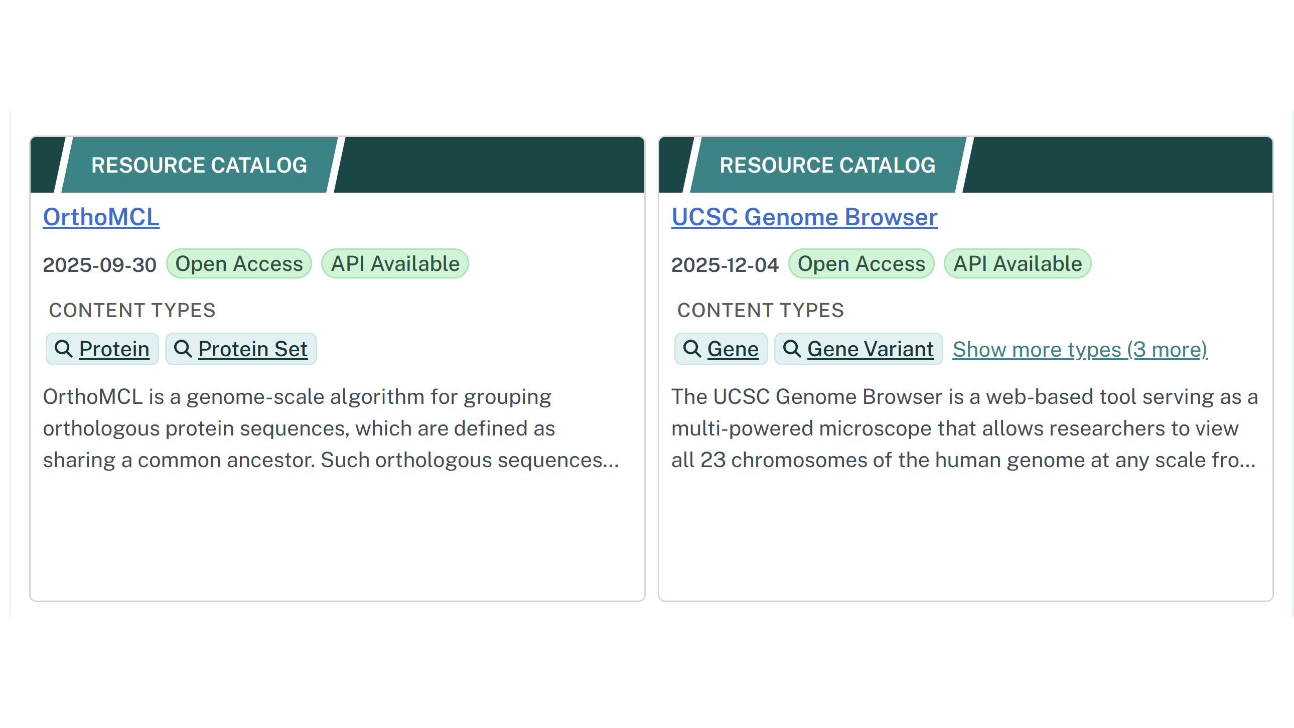 Image of new Resource Catalogs