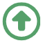 icon of upward pointing arrow